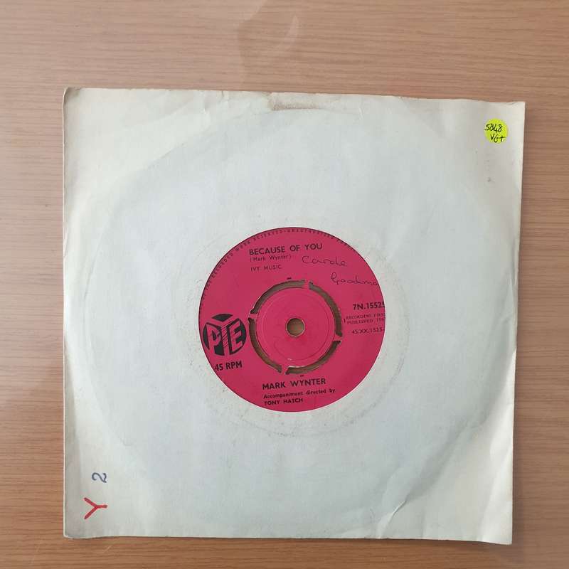 Mark Wynter  Shy Girl - Vinyl 7" Record - Very-Good+ Quality (VG+)
