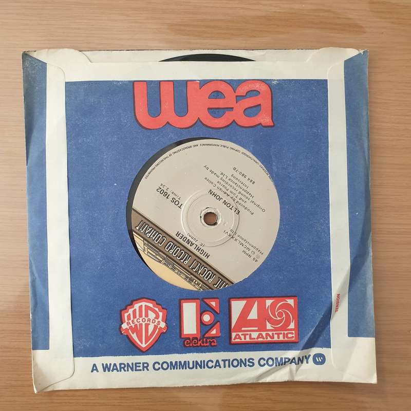 Elton John  Heartache All Over The World - Vinyl 7" Record - Very-Good+ Quality (VG+)