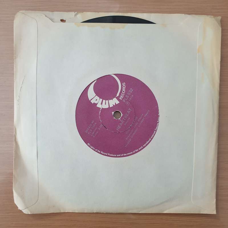 Jody Wayne - Absence Makes the Heart Grow Fonder/Heartbeat - Vinyl 7" Record - Very-Good+ Quality...