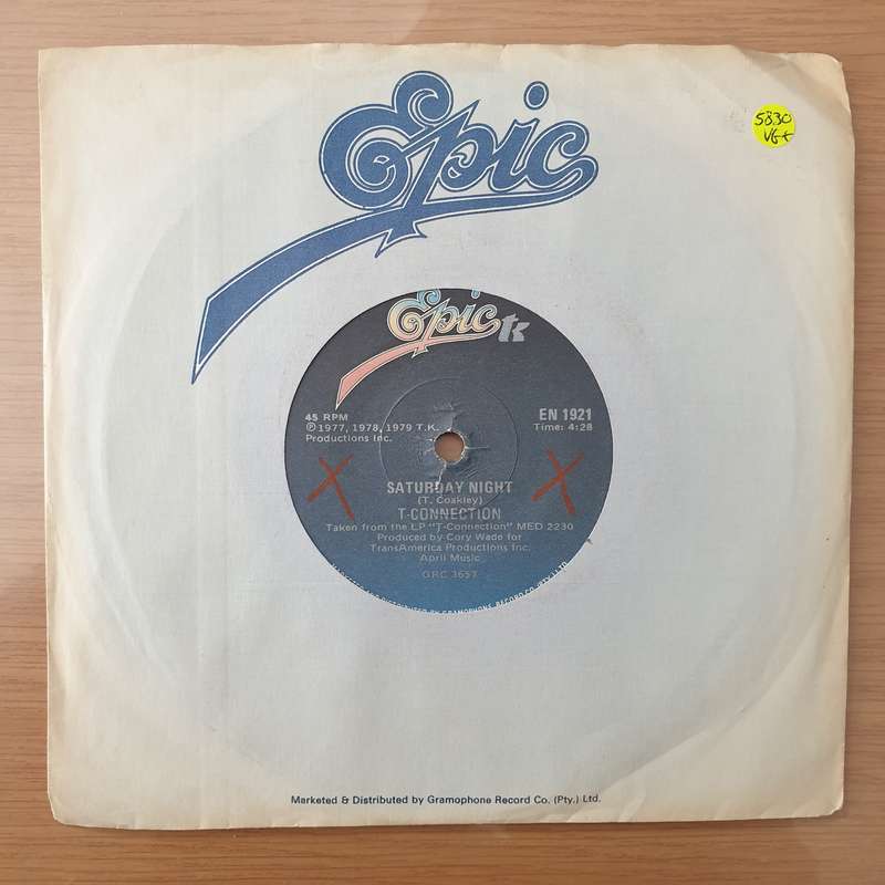 T-Connection  Saturday Night - Vinyl 7" Record - Very-Good+ Quality (VG+) (verygoodplus)