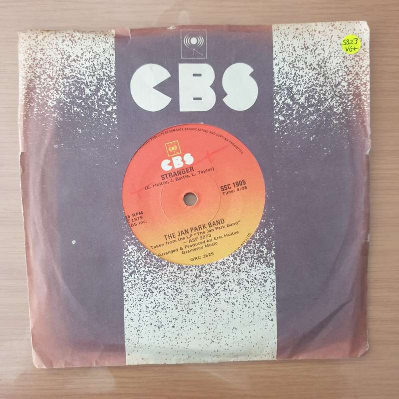 The Jan Park Band  Stranger - Vinyl 7" Record - Very-Good+ Quality (VG+) (verygoodplus)