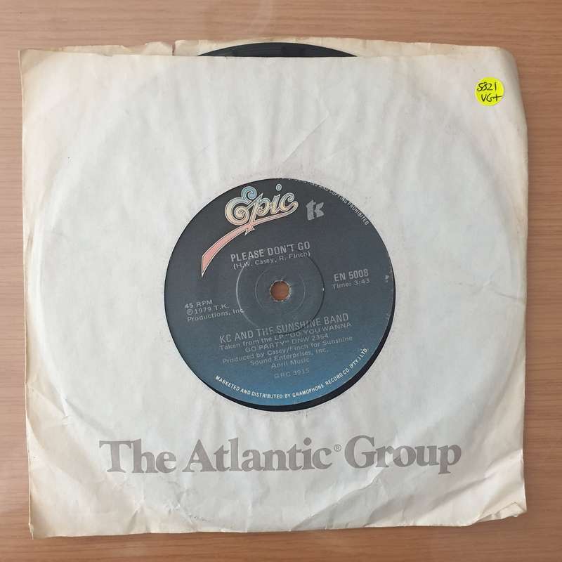 KC And The Sunshine Band  Please Don't Go - Vinyl 7" Record - Very-Good+ Quality (VG+) (verygo...