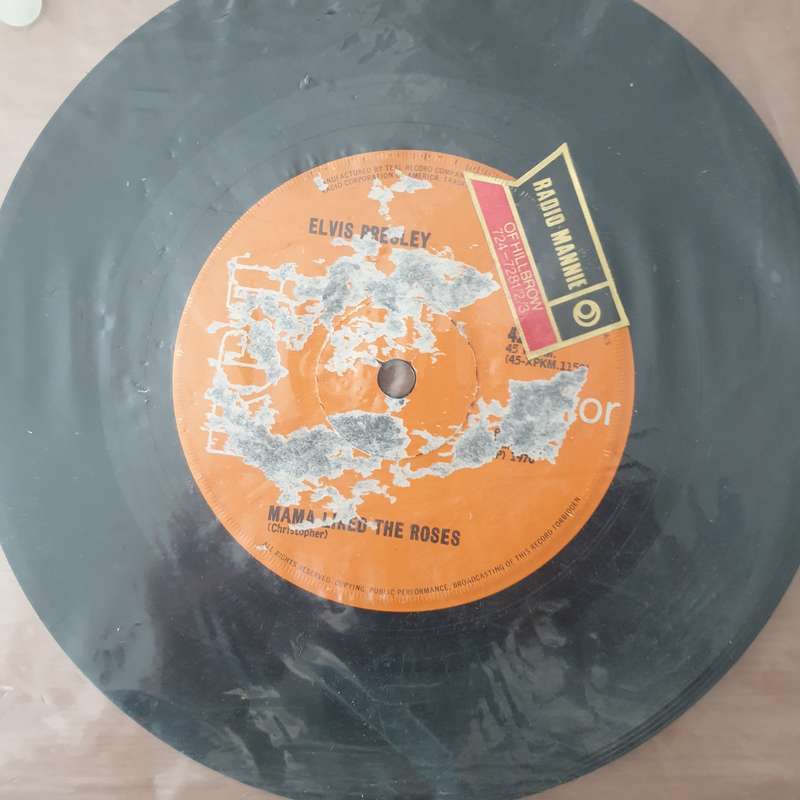 Elvis Presley  Mama Liked The Roses / The Wonder Of You - Vinyl 7" Record - Very-Good+ Quality...