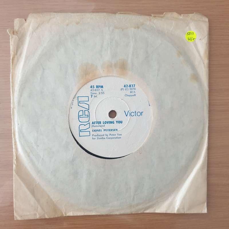 Lionel Petersen  After Loving You / Silver Lady (Very Rare) (Rhodesia) - Vinyl 7" Record - Ver...