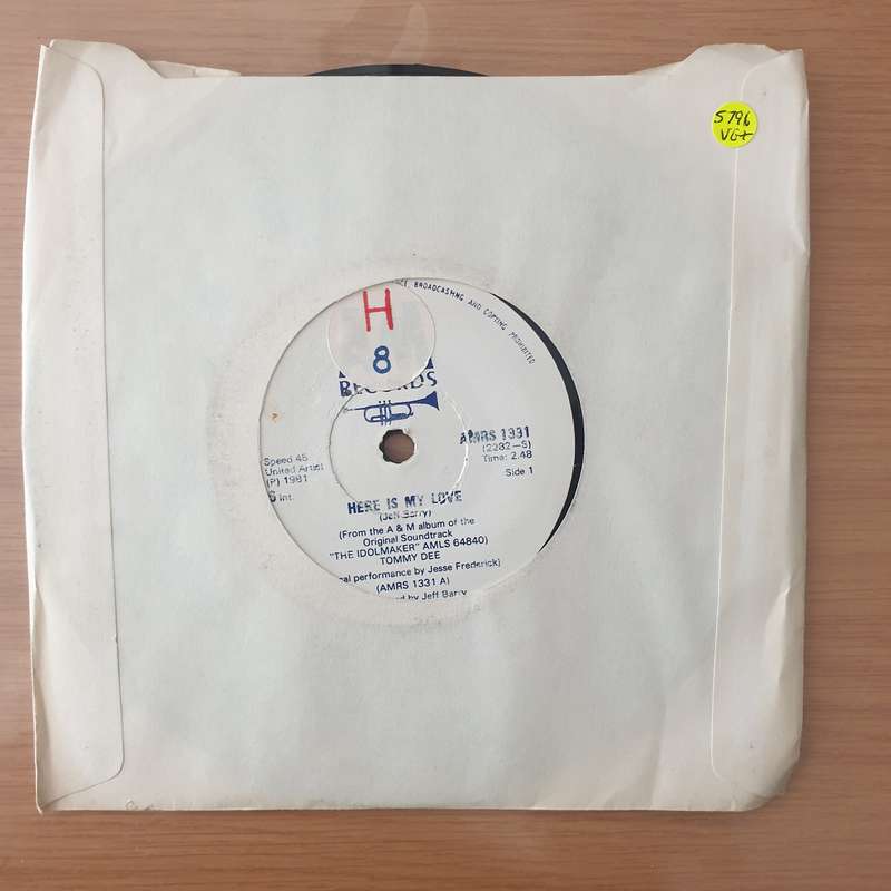Tommy Dee, Jesse Frederick / Nino Tempo  Here Is My Love / I Know Where You're Goin' (Rhodesia...