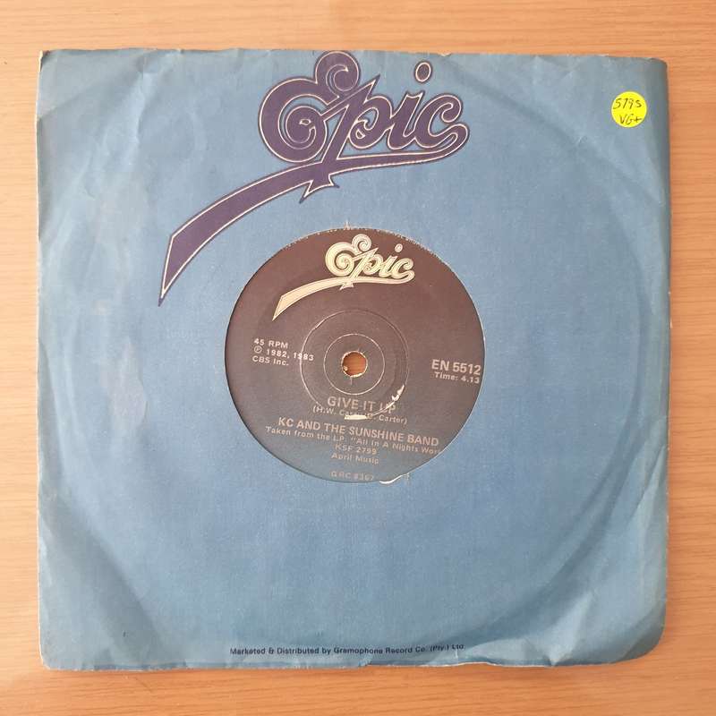KC & The Sunshine Band  Give It Up / On The One - Vinyl 7" Record - Very-Good+ Quality (VG+) (...