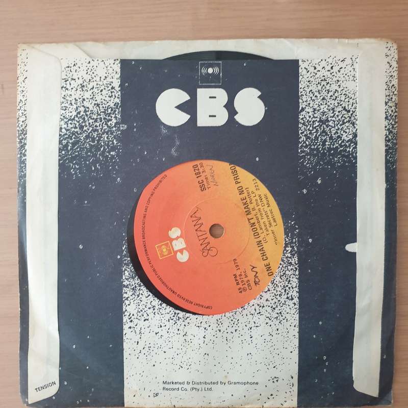 Santana  One Chain (Don't Make No Prison) - Vinyl 7" Record - Very-Good+ Quality (VG+) (verygo...