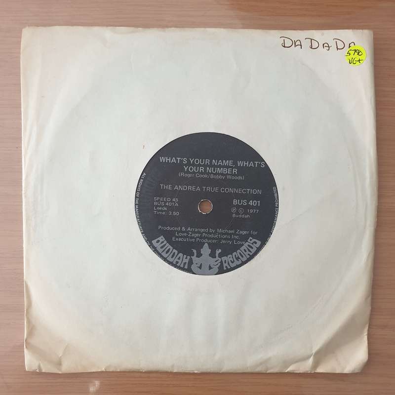 Andrea True Connection  What's Your Name, What's Your Number - Vinyl 7" Record - Very-Good+ Qu...