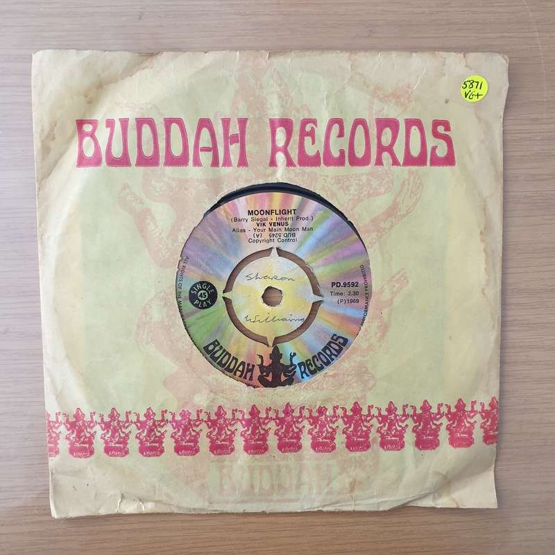 Vik Venus  Moonflight / Everybody's On Strike - Vinyl 7" Record - Very-Good+ Quality (VG+) (ve...