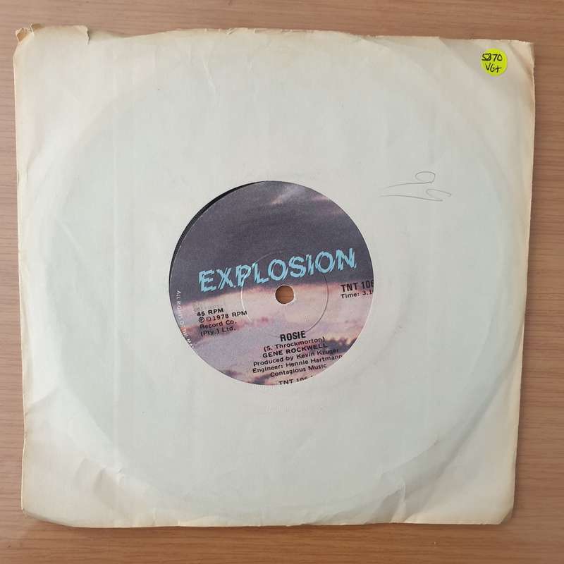 Gene Rockwell - Rosie - Vinyl 7" Record - Very-Good+ Quality (VG+) (verygoodplus)