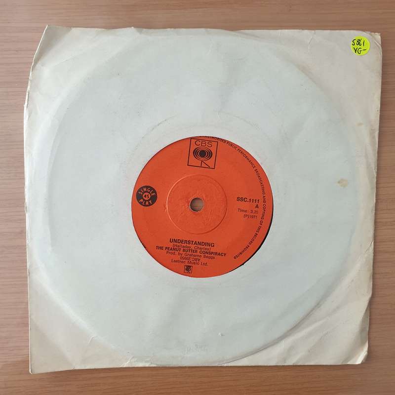 The Peanut Butter Conspiracy  Understanding / Tough Talk - Vinyl 7" Record - Very-Good+ Qualit...