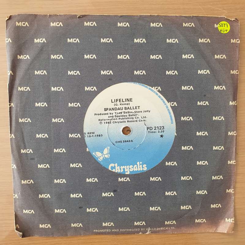 Spandau Ballet  Lifeline - Vinyl 7" Record - Very-Good+ Quality (VG+) (verygoodplus)