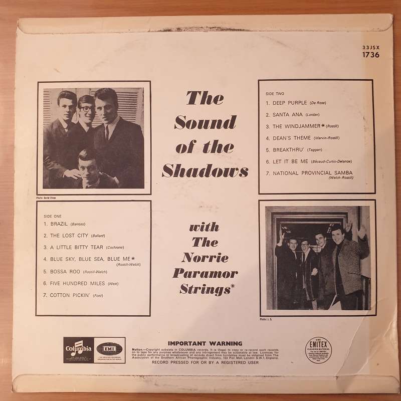 The Shadows  The Sound Of The Shadows - Vinyl LP Record - Good+ Quality (G+) (gplus)
