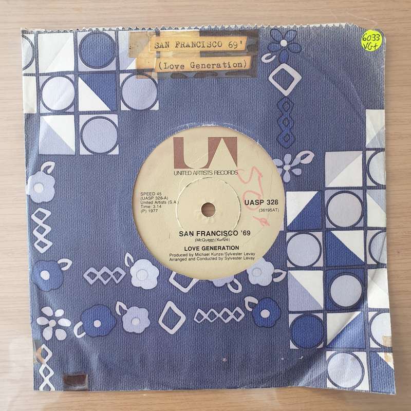 Love Generation  San Francisco '69 - Vinyl 7" Record - Very-Good+ Quality (VG+)