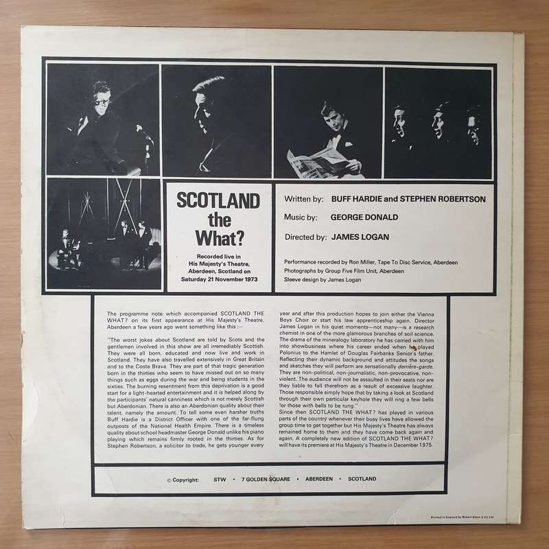 The What?  Scotland The What?  Vinyl LP Record - Very-Good+ Quality (VG+)