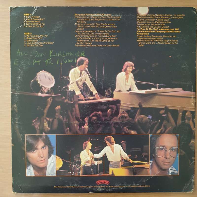 Greg & Paul  A Year At The Top  Vinyl LP Record - Very-Good+ Quality (VG+)