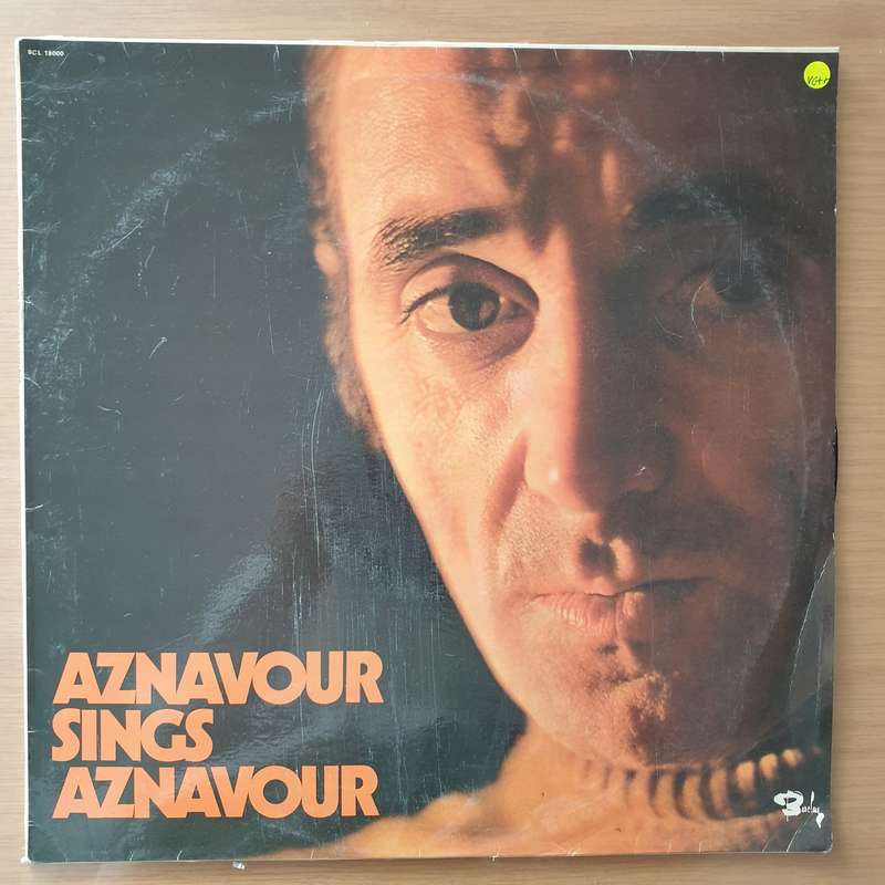 Charles Aznavour  Aznavour Sings Aznavour  Vinyl LP Record - Very-Good+ Quality (VG+)
