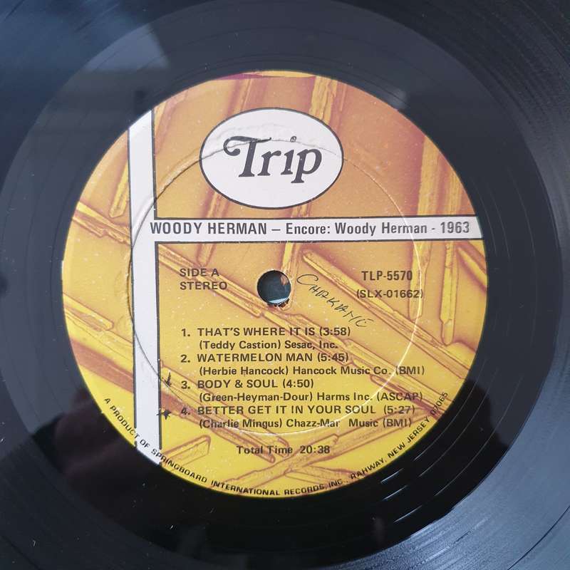 Woody Herman  Encore: Woody Herman - 1963 - Vinyl LP Record - Very-Good Quality (VG)