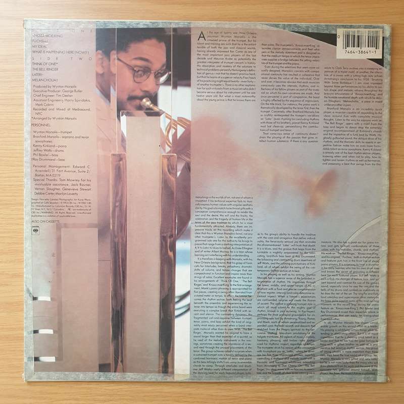 Wynton Marsalis  Think Of One  Vinyl LP Record - Very-Good+ Quality (VG+)