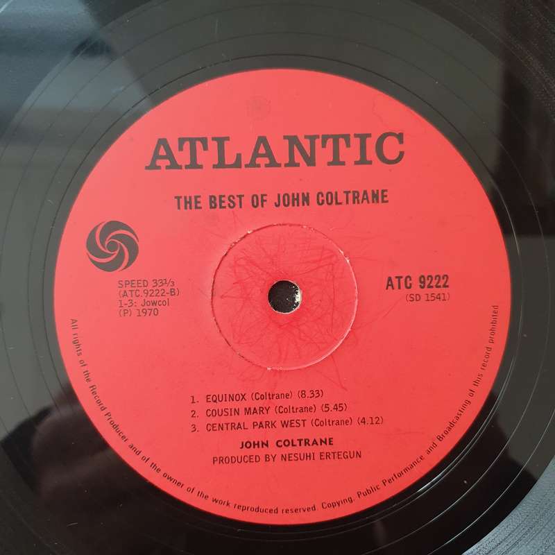 John Coltrane  The Best Of John Coltrane  Vinyl LP Record - Very-Good- Quality (VG-) (veryg...