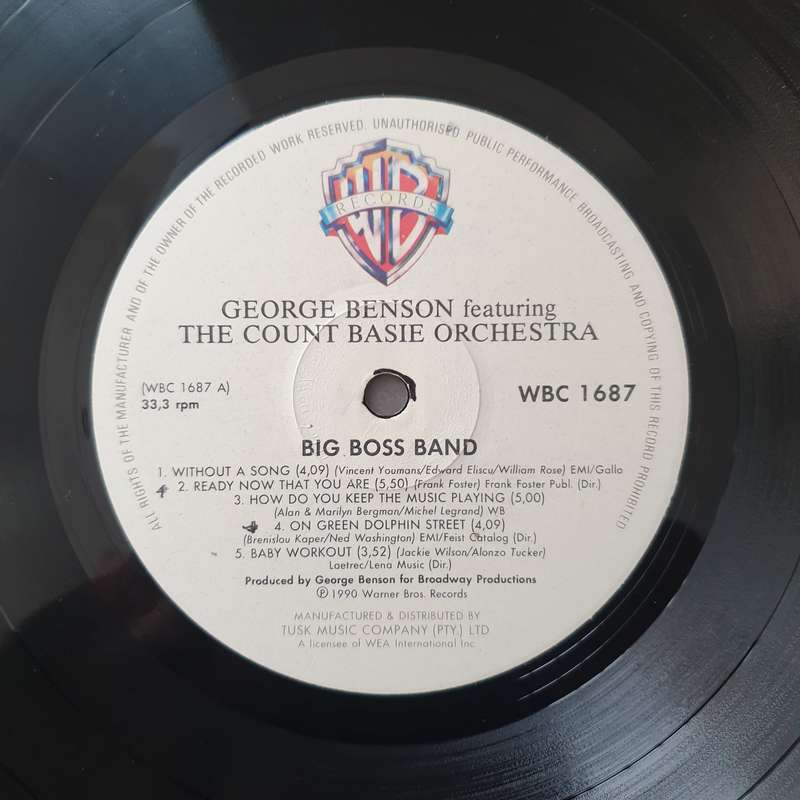 George Benson & Count Basie Orchestra  Big Boss Band  Vinyl LP Record - Very-Good+ Quali...