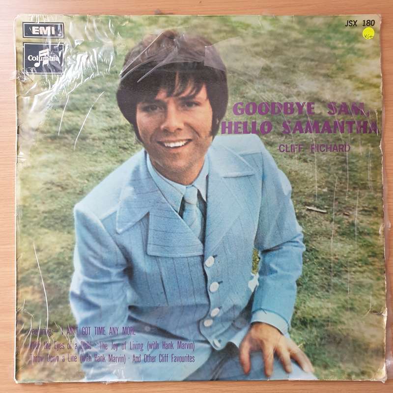 Cliff Richard  Goodbye Sam, Hello Samantha  Vinyl LP Record - Very-Good+ Quality (VG+)
