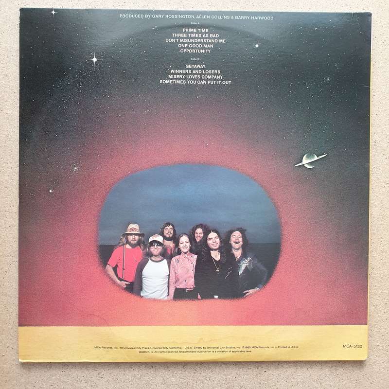 Rossington Collins Band  Anytime, Anyplace, Anywhere  Vinyl LP Record - Very-Good+ Quali...