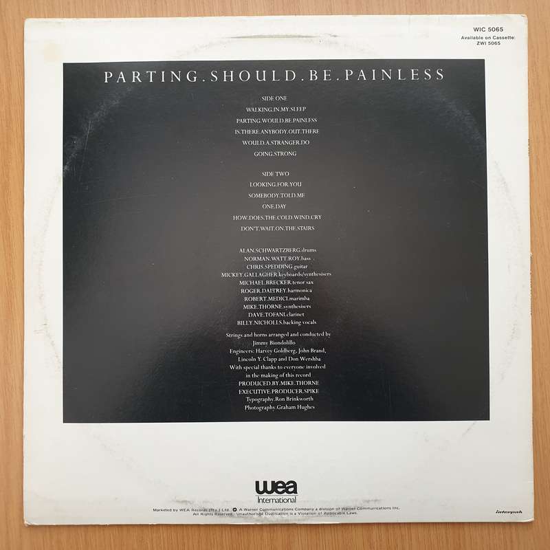 Roger Daltrey  Parting Should Be Painless - Vinyl LP Record - Opened  - Very-Good+ Quality (VG+)