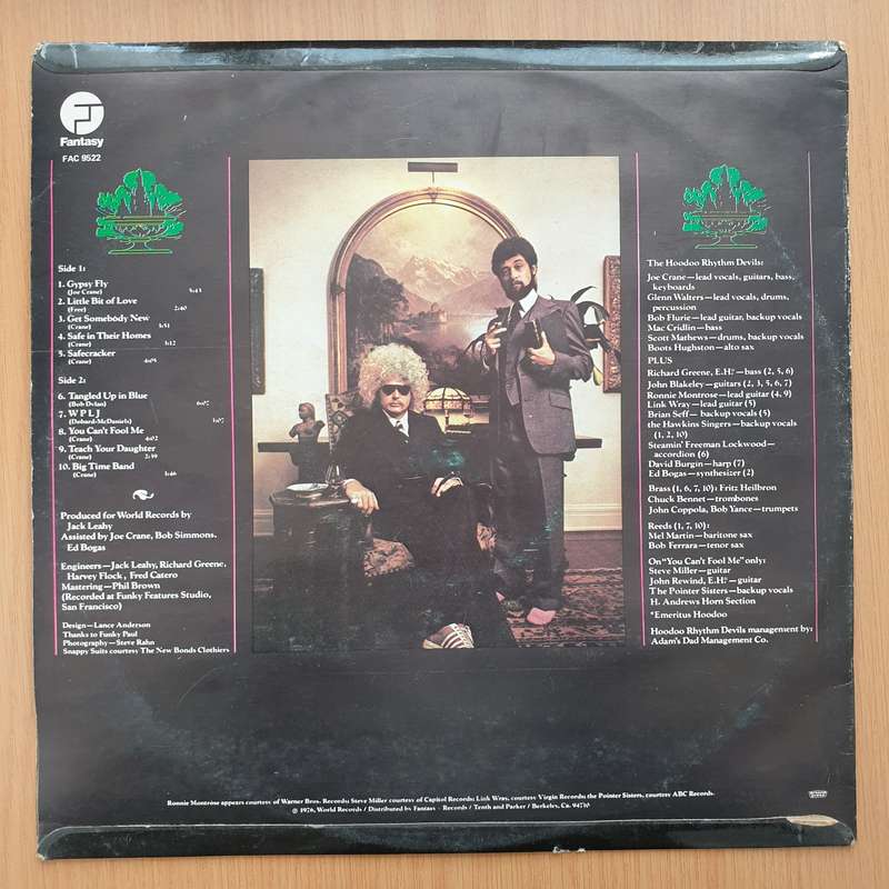 Hoodoo Rhythm Devils  Safe In Their Homes - Vinyl LP Record - Very-Good+ Quality (VG+)
