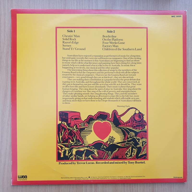 Goanna  Spirit Of Place - Vinyl LP Record - Very-Good+ Quality (VG+)