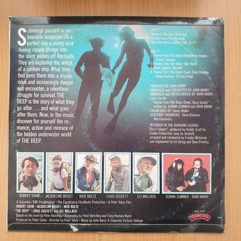 The Deep (Music From The Original Motion Picture Soundtrack)  John Barry  Vinyl LP Record (...