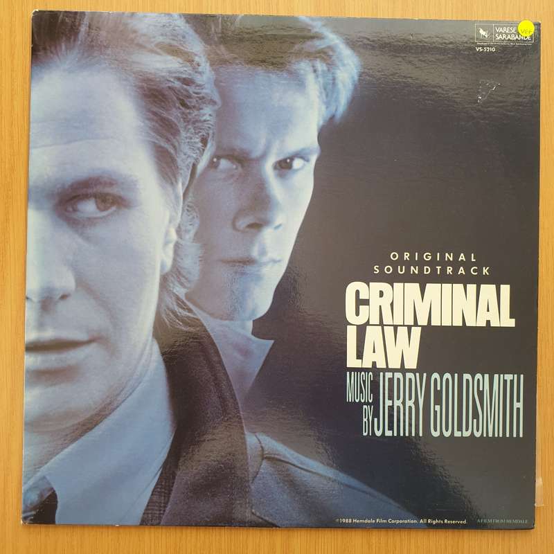 Criminal Law (Original Soundtrack) - Jerry Goldsmith   Vinyl LP Record - Very-Good+ Quality (VG+)