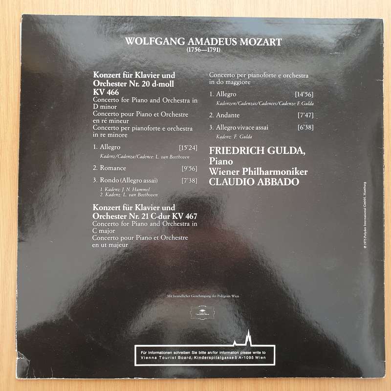 Mozart 1991 - Live In Wien  Vinyl LP Record - Very-Good+ Quality (VG+)