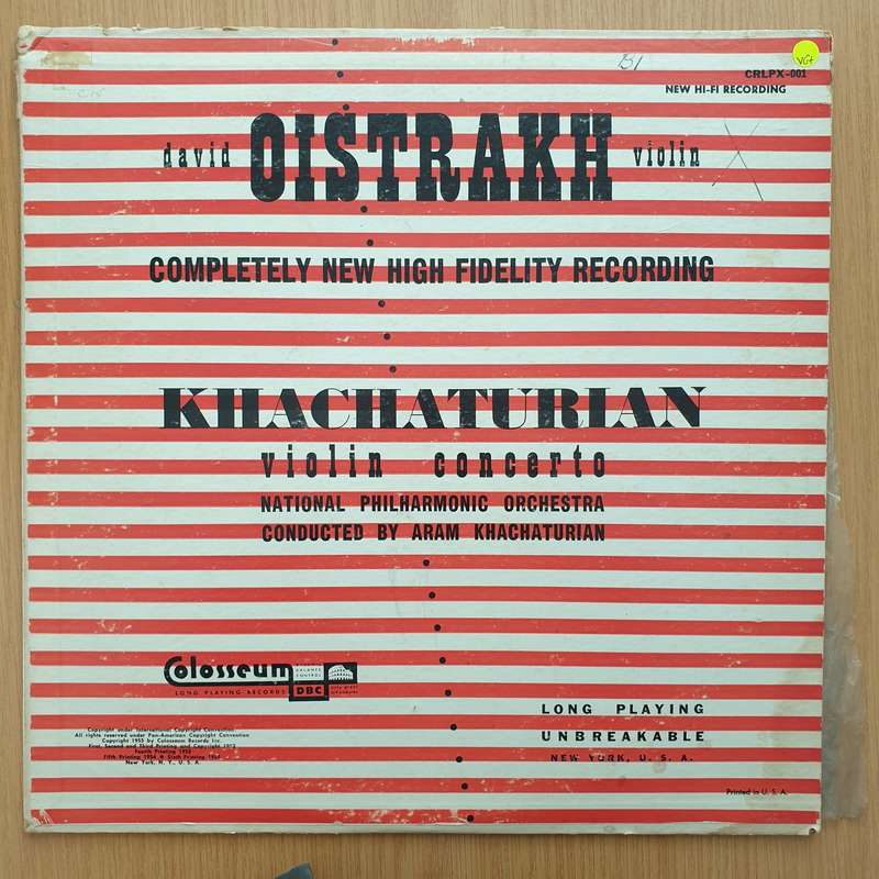 David Oistrakh - Khachaturian - Violin Concerto - The National Philharmonic Orchestra Alexander G...