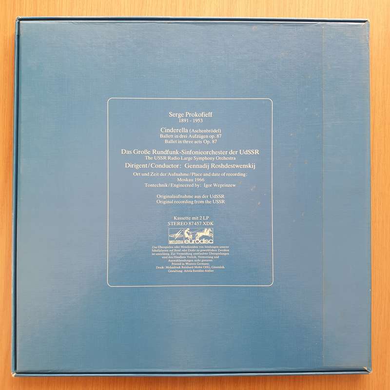 Prokofieff - Cinderella Ballet Box Set -  Vinyl LP Record - Very-Good+ Quality (VG+)