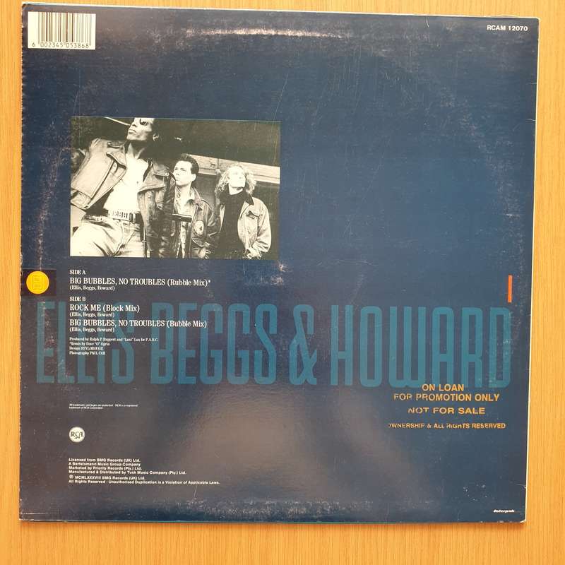 Ellis, Beggs & Howard  Big Bubbles, No Troubles - Vinyl LP Record - Very-Good+ Quality (VG+)