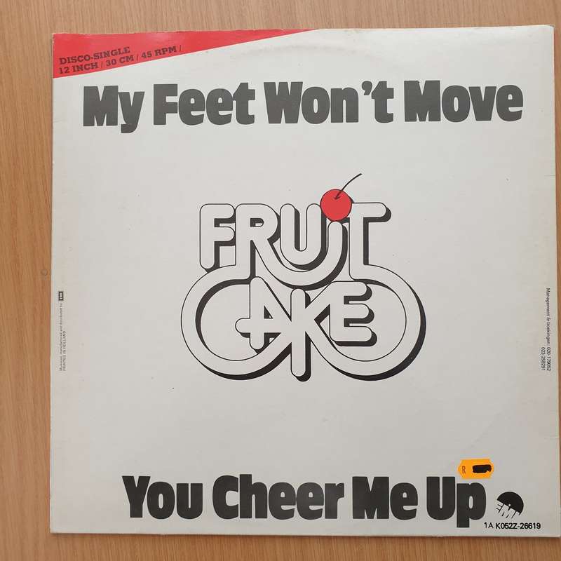 Fruitcake  My Feet Won't Move / You Cheer Me Up  Vinyl LP Record - Very-Good+ Quality (VG+)...
