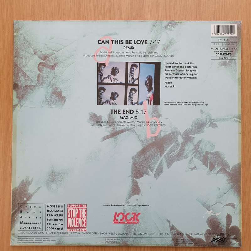 Moses P.  Can This Be Love  Vinyl LP Record - Very-Good+ Quality (VG+) (verygoodplus)