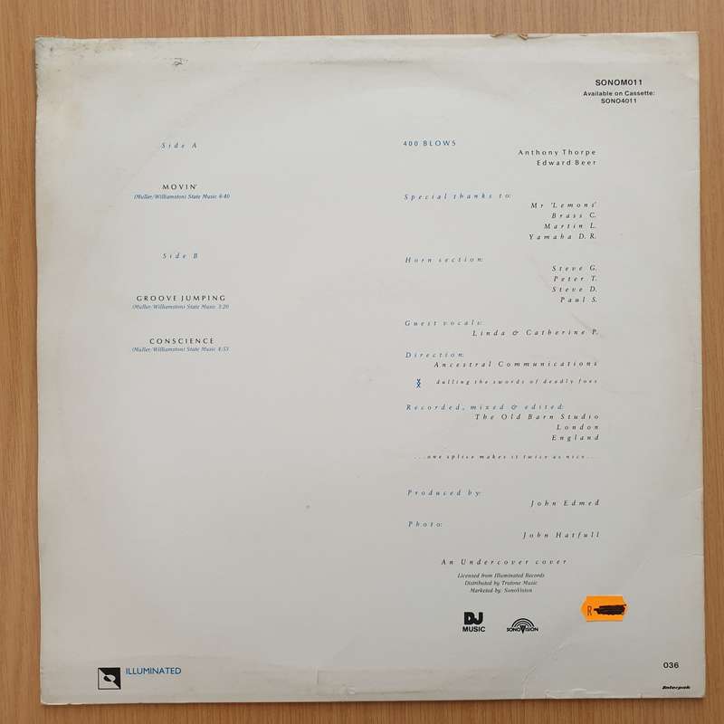 400 Blows  Movin'  Vinyl LP Record - Very-Good+ Quality (VG+) (verygoodplus)