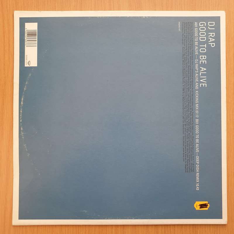 DJ Rap  Good To Be Alive - Vinyl LP Record - Very-Good+ Quality (VG+)