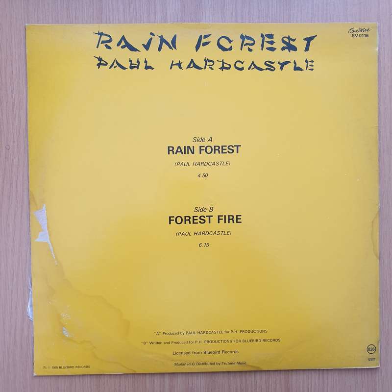 Paul Hardcastle - Rain Forest  Vinyl LP Record - Very-Good+ Quality (VG+) (verygoodplus)