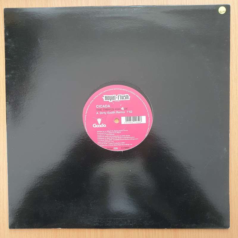 Cicada  The Things You Say  Vinyl LP Record - Very-Good+ Quality (VG+) (verygoodplus)