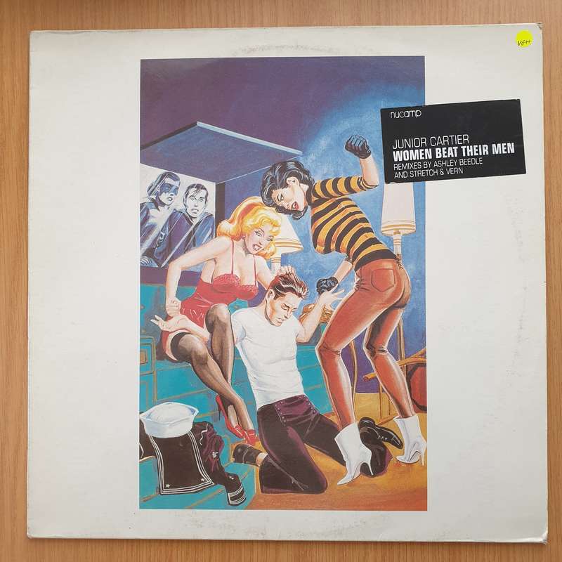 Junior Cartier  Women Beat Their Men  Vinyl LP Record - Very-Good+ Quality (VG+) (verygoodp...