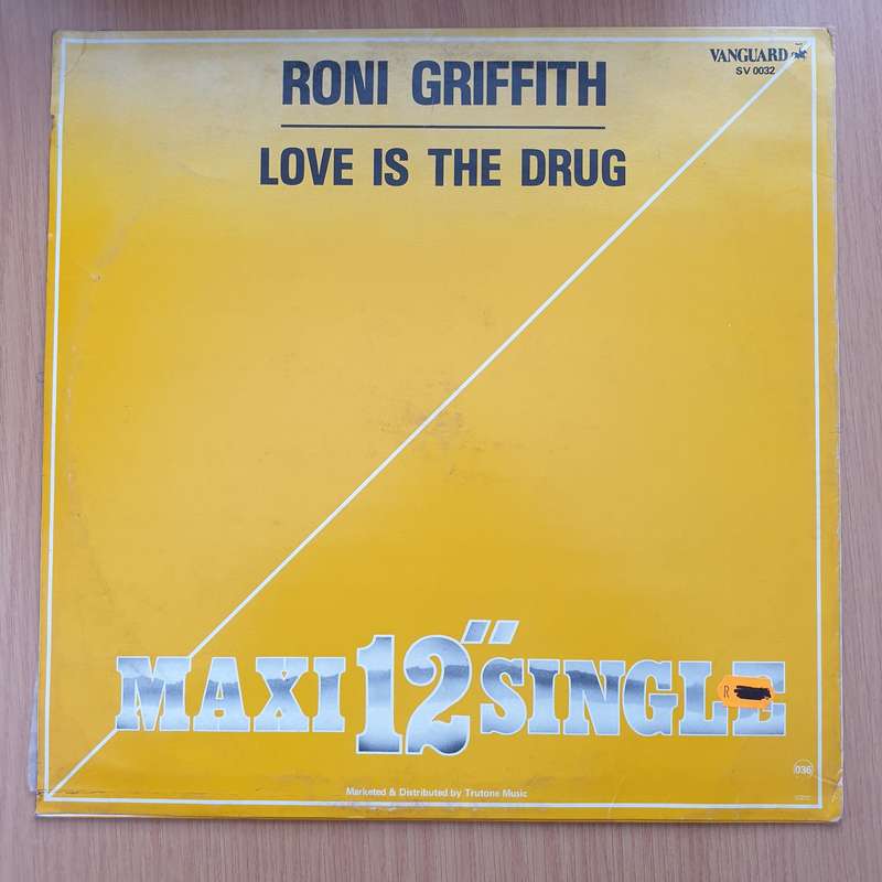 Roni Griffith  Love Is The Drug  Vinyl LP Record - Very-Good+ Quality (VG+) (verygoodplus)