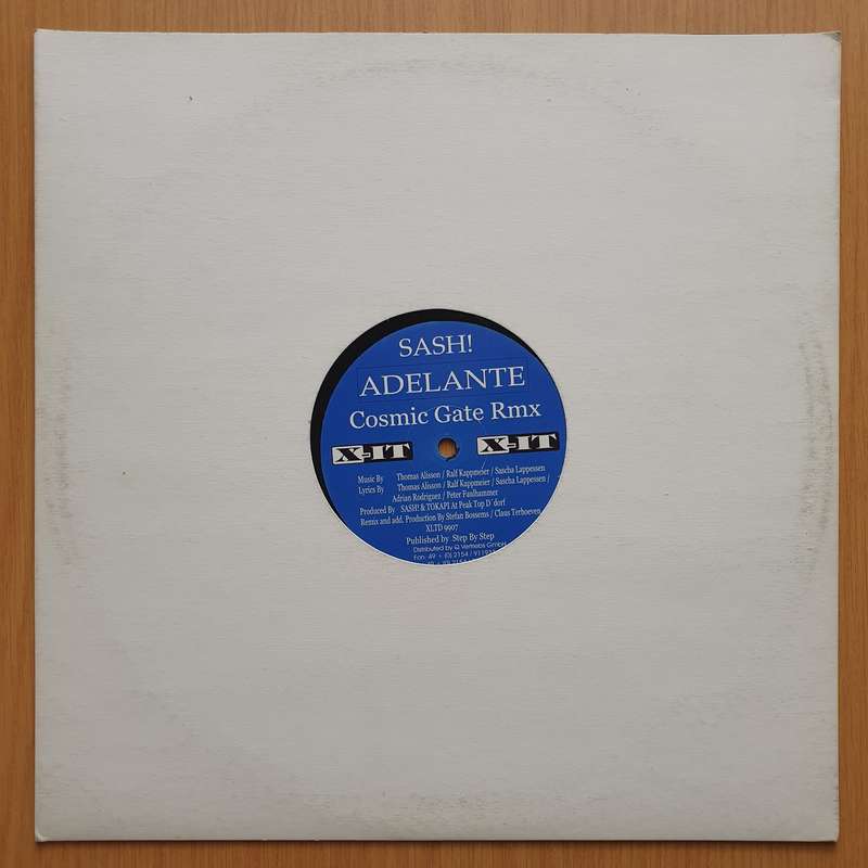 Sash!  Adelante  Vinyl LP Record - Very-Good+ Quality (VG+) (verygoodplus)