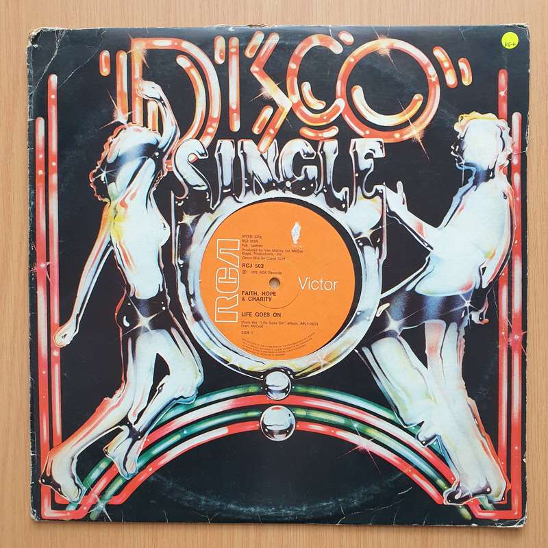 Faith Hope & Charity  Life Goes On  Vinyl LP Record - Very-Good+ Quality (VG+) (verygoodplus)