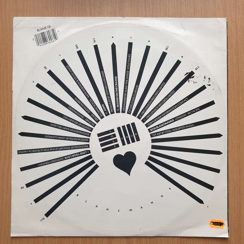 Blancmange  Lose Your Love  Vinyl LP Record - Very-Good+ Quality (VG+) (verygoodplus)