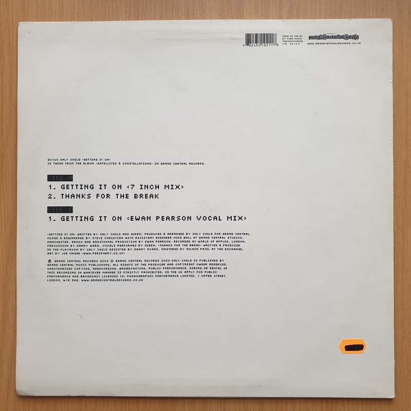 Only Child  Getting It On  Vinyl LP Record - Very-Good+ Quality (VG+) (verygoodplus)
