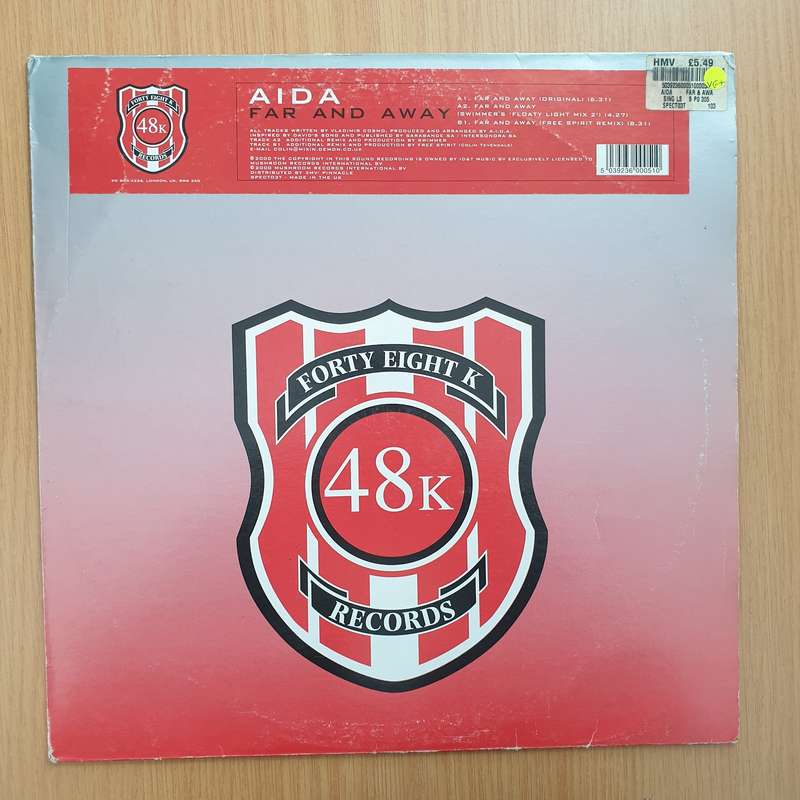AIDA  Far And Away  Vinyl LP Record - Very-Good+ Quality (VG+) (verygoodplus)