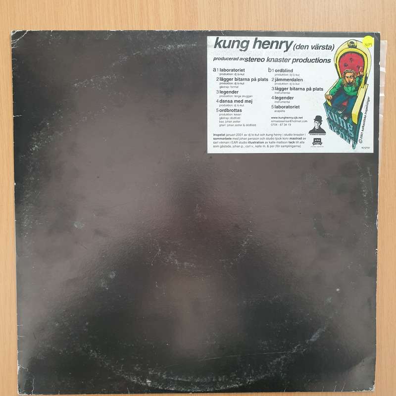 Kung Henry (Den Värsta)  Experimentet Som Gick Snett EP  Vinyl LP Record - Very-Good+ Qual...